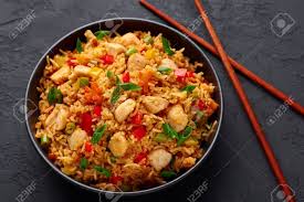 Schezwan Chicken Fried Rice